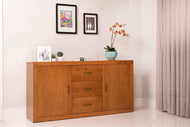 Buffetschrank Euro - Sideboard mit 3 Schubladen und 2 Türen - Memomad