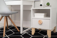 Nachtschrank XO - Weiß und Natur - Memomad