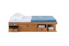 Funktionsbett Bali 180x200 cm - Bett mit Bettkasten und viel Stauraum - Inkl. Lattenrost - Memomad