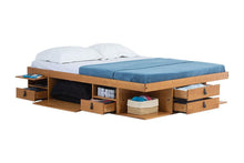 Funktionsbett Bali 180x200 cm - Bett mit Bettkasten und viel Stauraum - Inkl. Lattenrost - Memomad