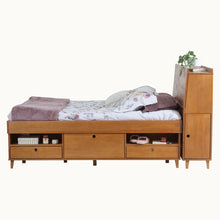 Set AMALFI: Bett mit Bettkasten + Kopfteil mit Stauraum - Memomad