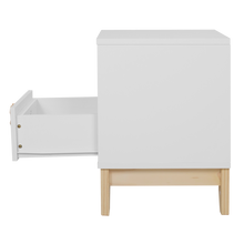 Nachtschrank XO - Weiß und Natur - Memomad