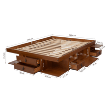 Funktionsbett Bali 160x200 cm - Bett mit Stauraum und Bettkasten - Inkl. Lattenrost - Memomad