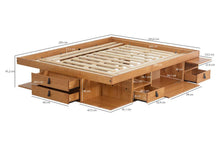Funktionsbett Bali 180x200 cm - Bett mit Bettkasten und viel Stauraum - Inkl. Lattenrost - Memomad