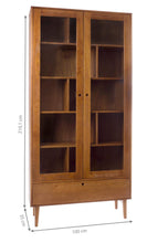 Vitrinenschrank Charme - Kabinett mit Glastüren und Schublade - Memomad