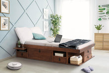 Funktionsbett Bali 150x200 cm - Bett mit Bettkasten und viel Stauraum - Inkl. Lattenrost - Memomad