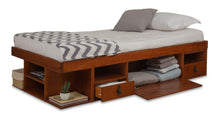 Funktionsbett Bali 90x190 cm - Einzelbett mit Bettkasten und viel Stauraum - Inkl. Lattenrost - Memomad