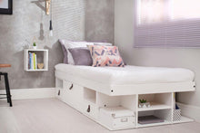 Funktionsbett Bali 90x190 cm - Einzelbett mit Bettkasten und viel Stauraum - Inkl. Lattenrost - Memomad