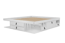 Funktionsbett Bali 180x200 cm - Bett mit Bettkasten und viel Stauraum - Inkl. Lattenrost - Memomad