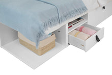 Funktionsbett Bali 150x200 cm - Bett mit Bettkasten und viel Stauraum - Inkl. Lattenrost - Memomad