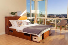 Funktionsbett Bali 140x190 cm - Bett mit Bettkasten und viel Stauraum - Inkl. Lattenrost - Memomad