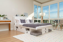 Funktionsbett Bali 140x190 cm - Bett mit Bettkasten und viel Stauraum - Inkl. Lattenrost - Memomad