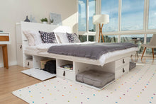 Funktionsbett Bali 150x200 cm - Bett mit Bettkasten und viel Stauraum - Inkl. Lattenrost - Memomad