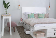 Funktionsbett Bali 140x200 cm - Bett mit Bettkasten und viel Stauraum - Inkl. Lattenrost - Memomad