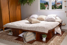 Funktionsbett Bali 140x200 cm - Bett mit Bettkasten und viel Stauraum - Inkl. Lattenrost - Memomad