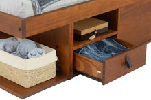Funktionsbett Bali 180x200 cm - Bett mit Bettkasten und viel Stauraum - Inkl. Lattenrost - Memomad