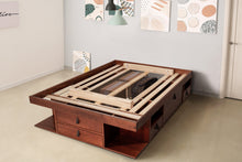 Funktionsbett Bali 140x200 cm - Bett mit Bettkasten und viel Stauraum - Inkl. Lattenrost - Memomad
