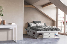 Funktionsbett Bali 150x200 cm - Bett mit Bettkasten und viel Stauraum - Inkl. Lattenrost - Memomad