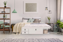 Funktionsbett Bali 140x200 cm - Bett mit Bettkasten und viel Stauraum - Inkl. Lattenrost - Memomad