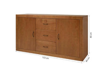 Buffetschrank Euro - Sideboard mit 3 Schubladen und 2 Türen - Memomad
