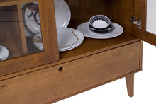 Vitrinenschrank Charme - Kabinett mit Glastüren und Schublade - Memomad