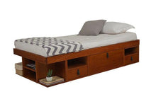 Funktionsbett Bali 90x190 cm - Einzelbett mit Bettkasten und viel Stauraum - Inkl. Lattenrost - Memomad